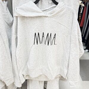 Rae Dunn Gray 'Mama' Hoodie set